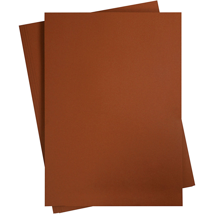 Creativ Company Farbkarton, A2, Blatt 420x594 mm, 180 gr, dunkelbraun, 10 Blatt 1 Karton