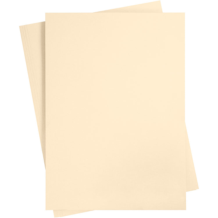 Creativ Company Farbkarton, A2, Blatt 420x594 mm, 180 gr, hellbeige, 10 Blatt 1 Karton