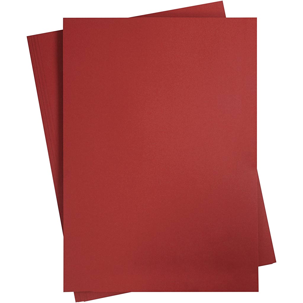 Creativ Company Farbkarton, A2, Blatt 420x594 mm, 180 gr, dunkelrot, 10 Blatt 1 Karton