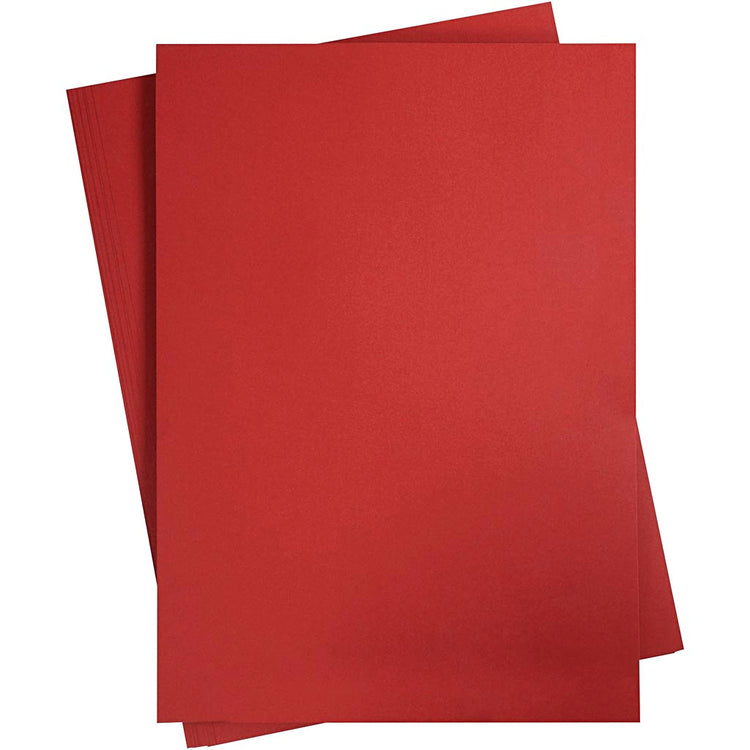 Creativ Company Farbkarton, A2, Blatt 420x594 mm, 180 gr, dunkelrot, 10 Blatt 1 Karton