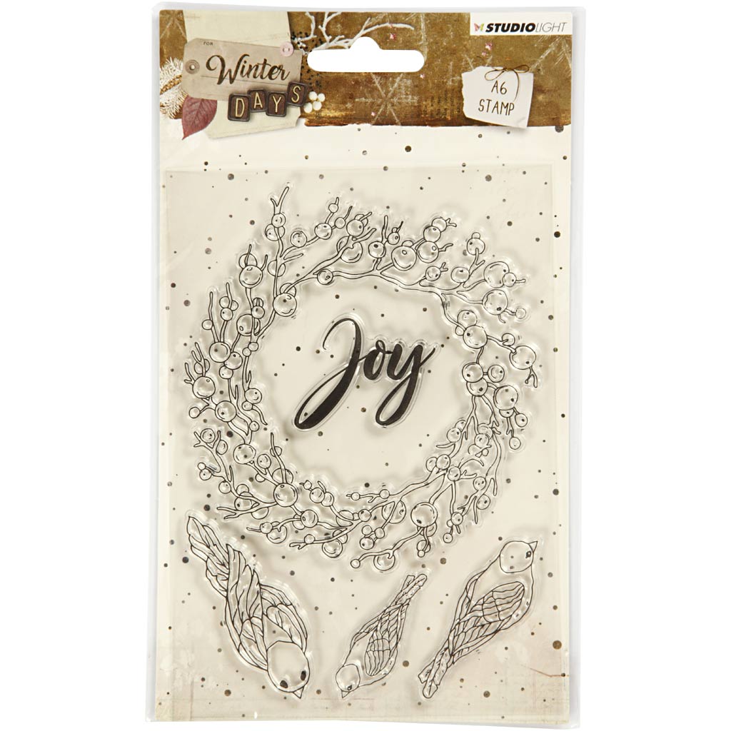 Viva decor Silikonstempel, Freude, Größe 10,5x15 cm, 1 Blatt