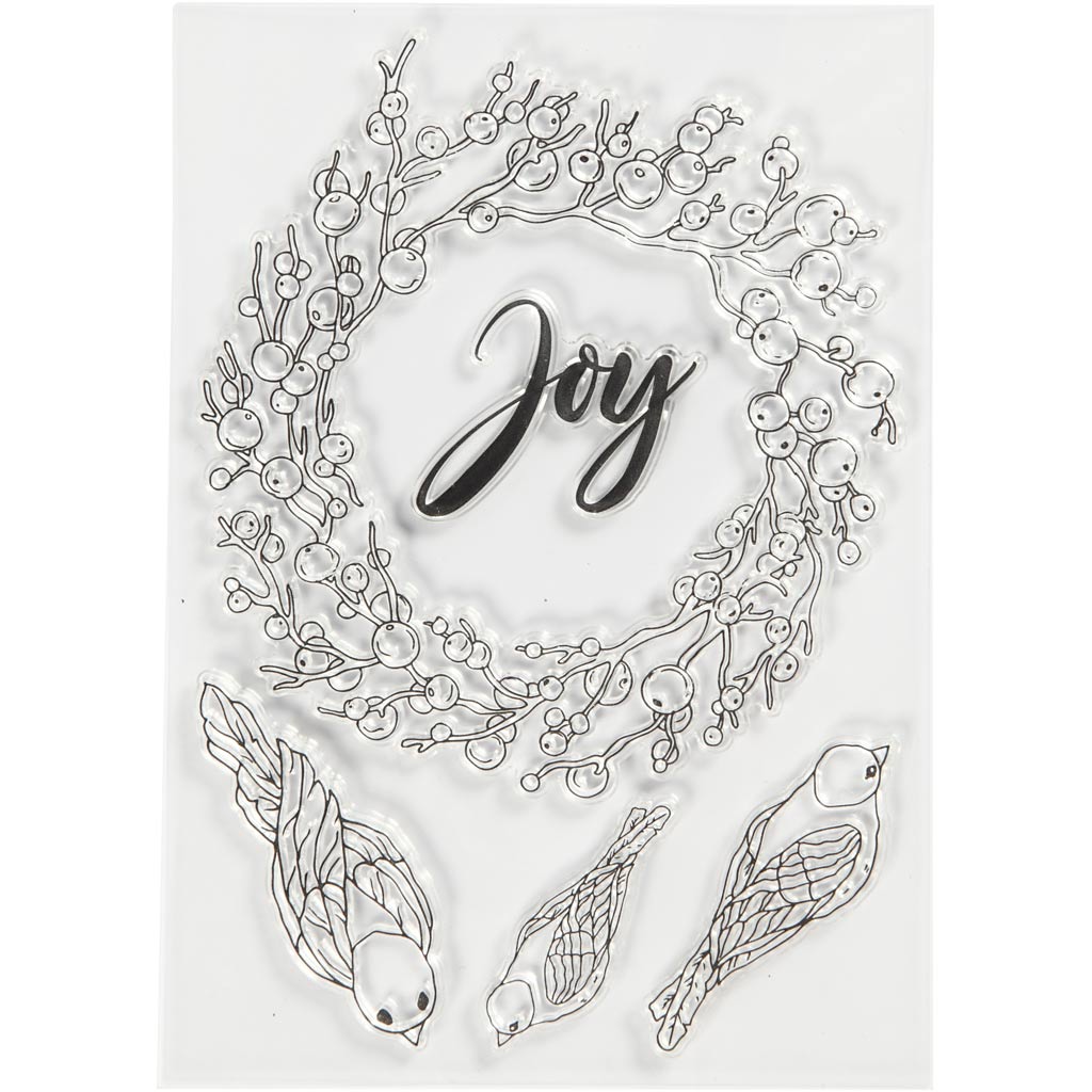 Viva decor Silikonstempel, Freude, Größe 10,5x15 cm, 1 Blatt