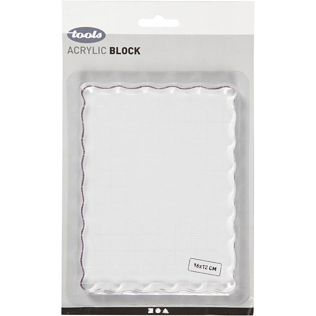 Viva decor Stempelblock, Größe 16x12 cm, Stärke 1 cm, 1 Stück