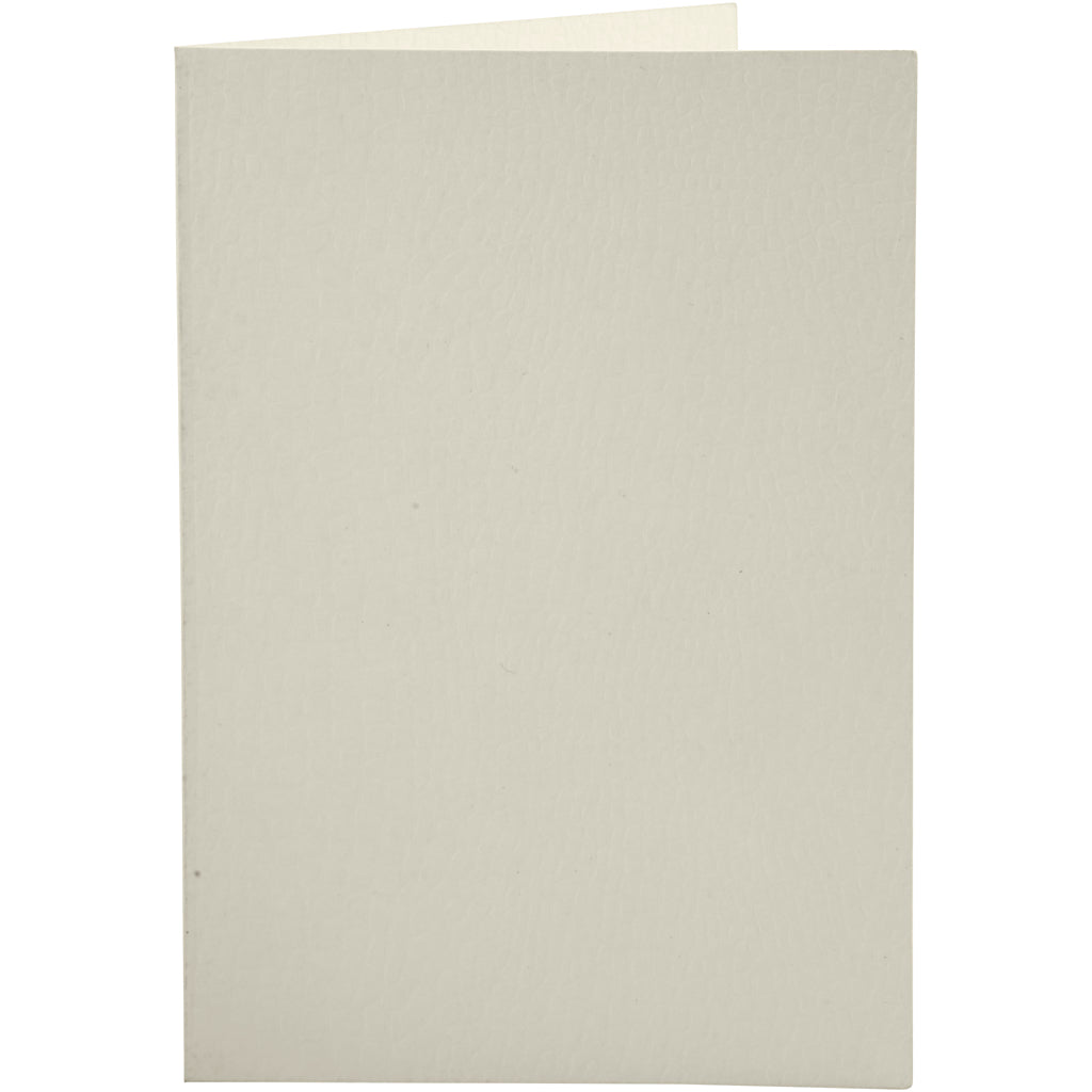 Creativ-Firmenkarten, Kartengröße 10,5x15 cm, gebrochenes Weiß, 10 Stück, 1 Box