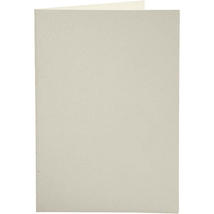Creativ-Firmenkarten, Kartengröße 10,5x15 cm, gebrochenes Weiß, 10 Stück, 1 Box