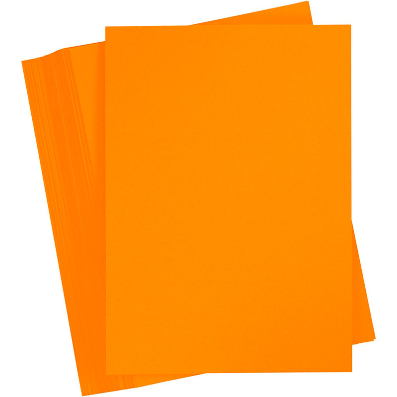 Creativ Company farbiger Karton, A5, 180 g, orange, 100 Blatt 1 Karton