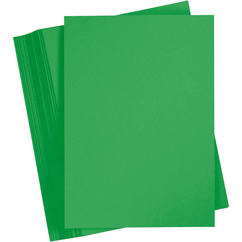Creativ Company Farbkarton, A5, 180 gr, grasgrün, 100 Blatt 1 Karton