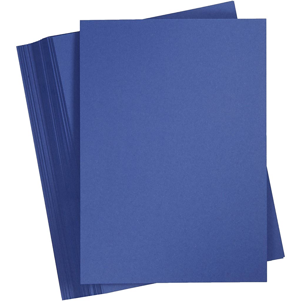Creativ Company farbiger Karton, A5, 180 g, dunkelblau, 100 Blatt 1 Karton