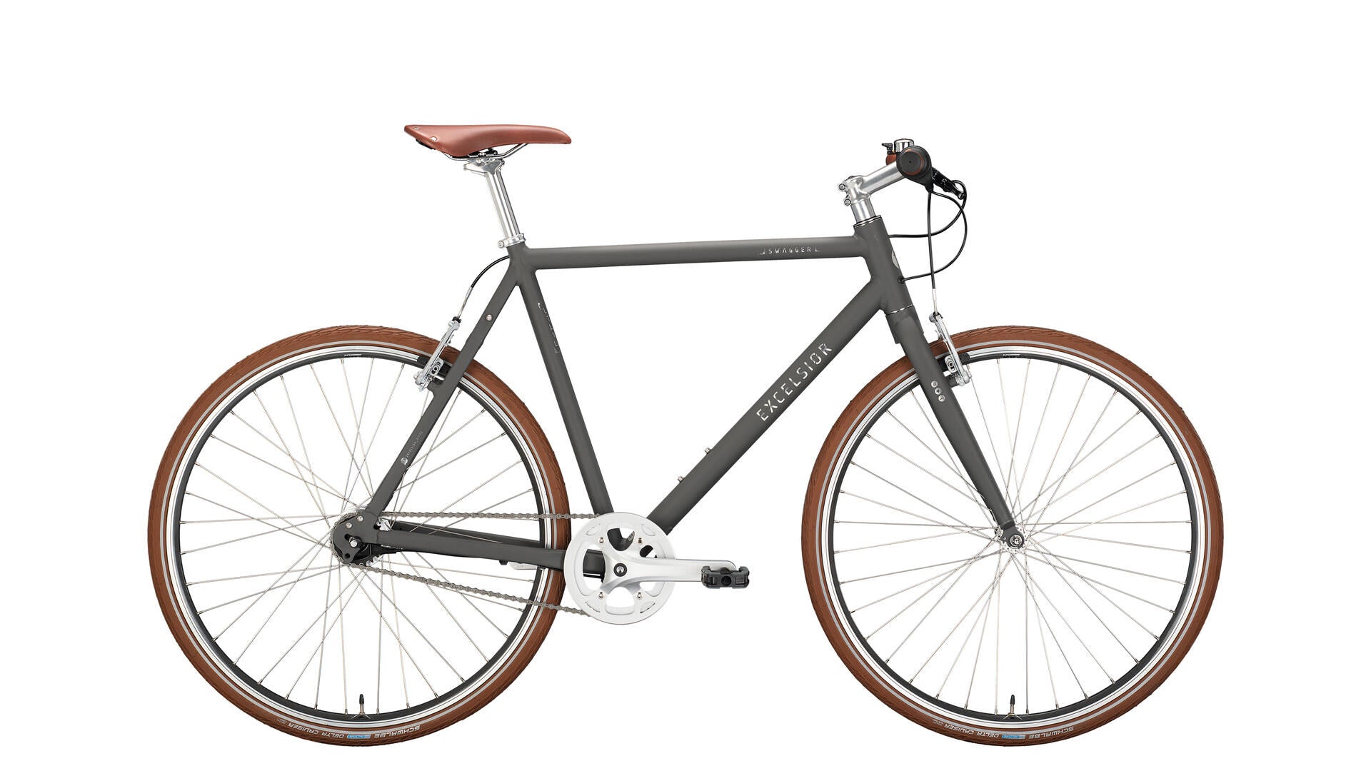 Excelsior Urbanfiets Swagger (#1) Fahrrad Excels.wagger 28 47 Durchmesser. 7sp Grau Matt