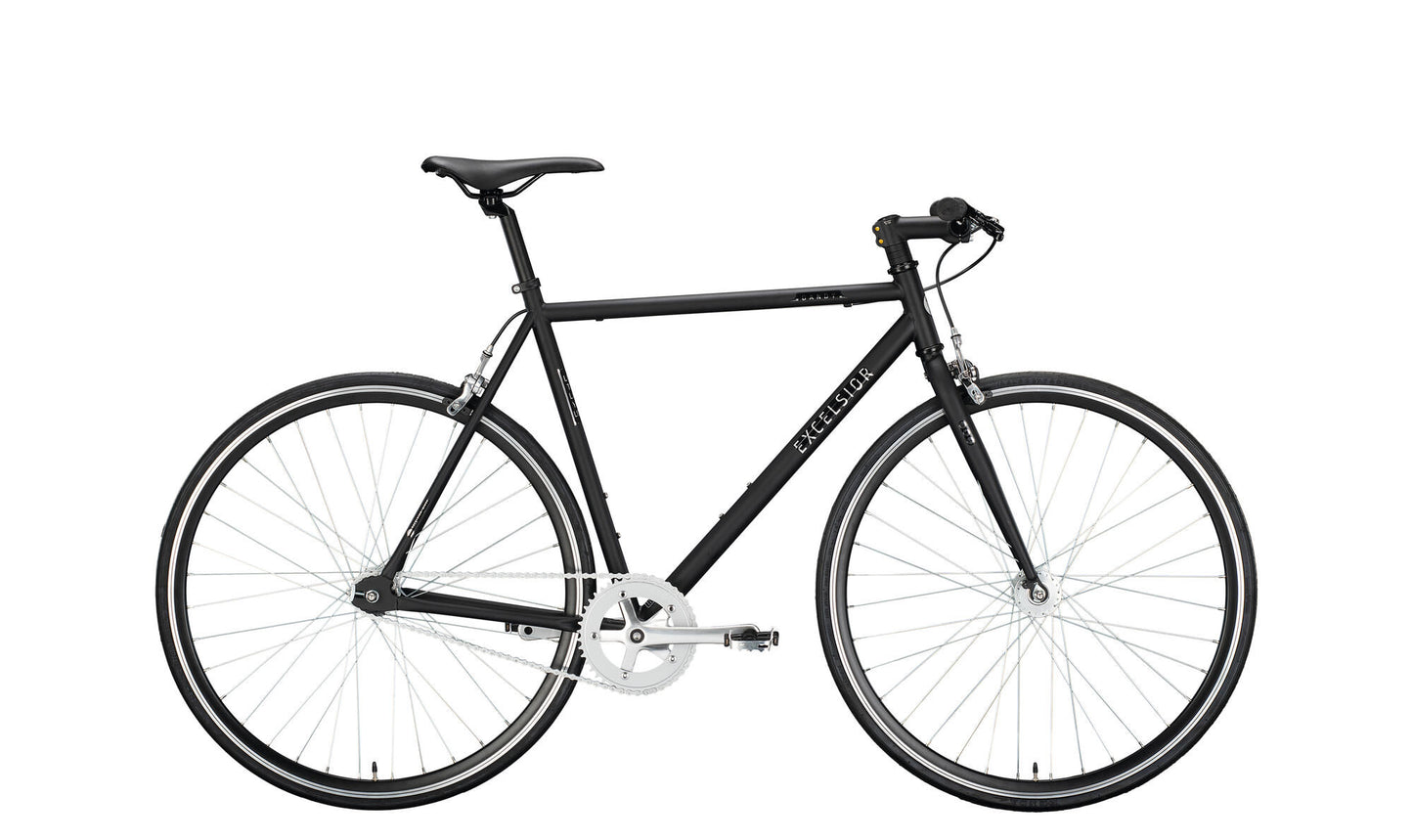 Excelsior Singlespeed Dandy (#1) Fahrrad Excels. Dandy 28 52 Durchmesser. 1SP Black Matt