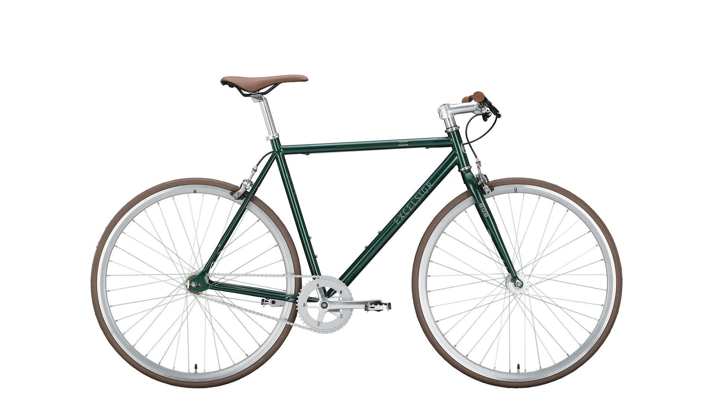 Das Excelsior Singlespeed Dandy (#1) Fahrrad zeichnet sich aus. Dandy 28 56 Durchm. 1 EL Moosgrün