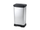 CHREVER CHREVER PEDAL BIN Deco Rechteckige 50 l silberfarben