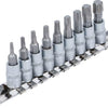 BGS Technic Bit-Einsatzsatz 1 4 Torx T10 - T50 9-tlg.