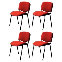 Besucherstuhl Nowy Style stapelbar rot