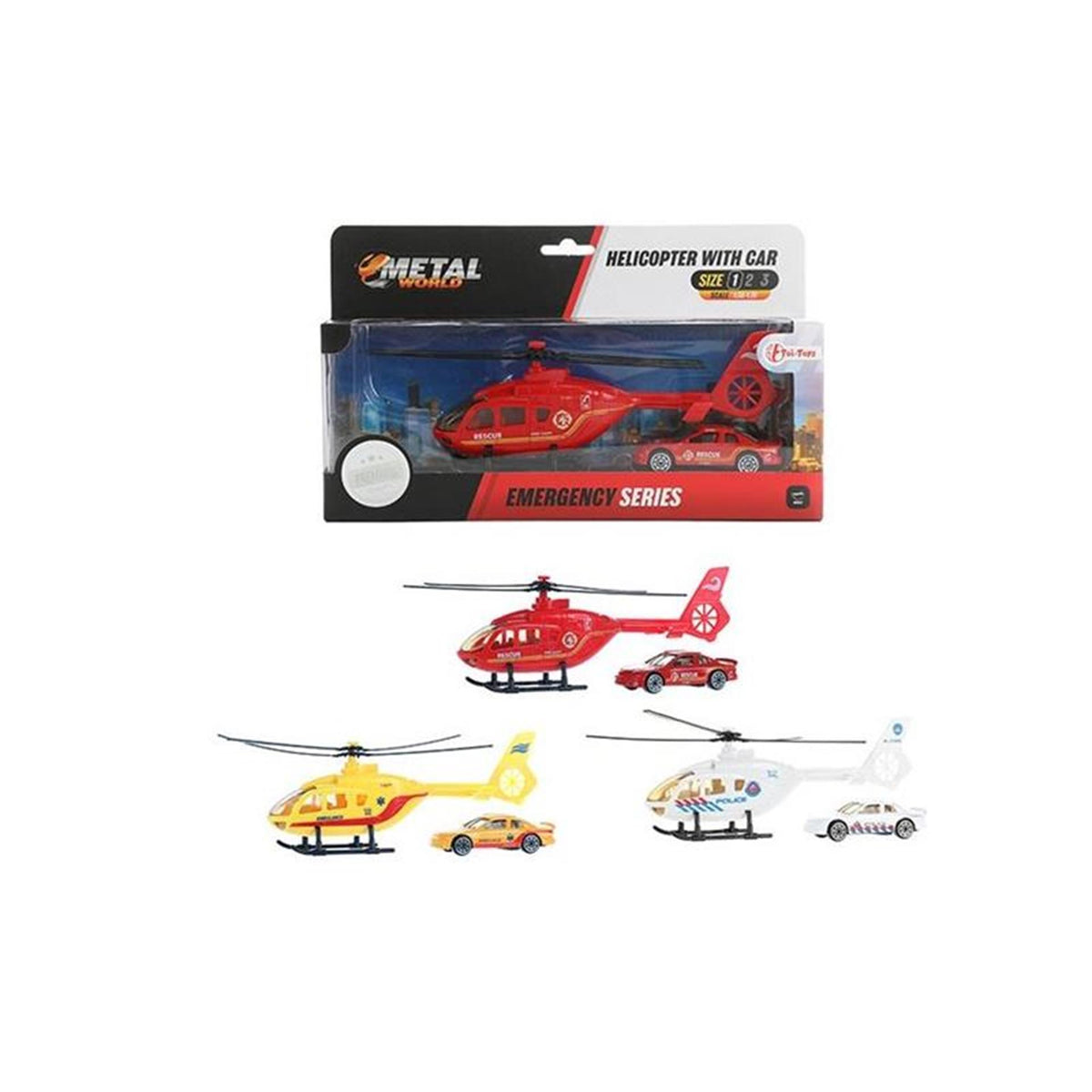 Toi-toys Toi Toys Hubschrauber mit Metallauto