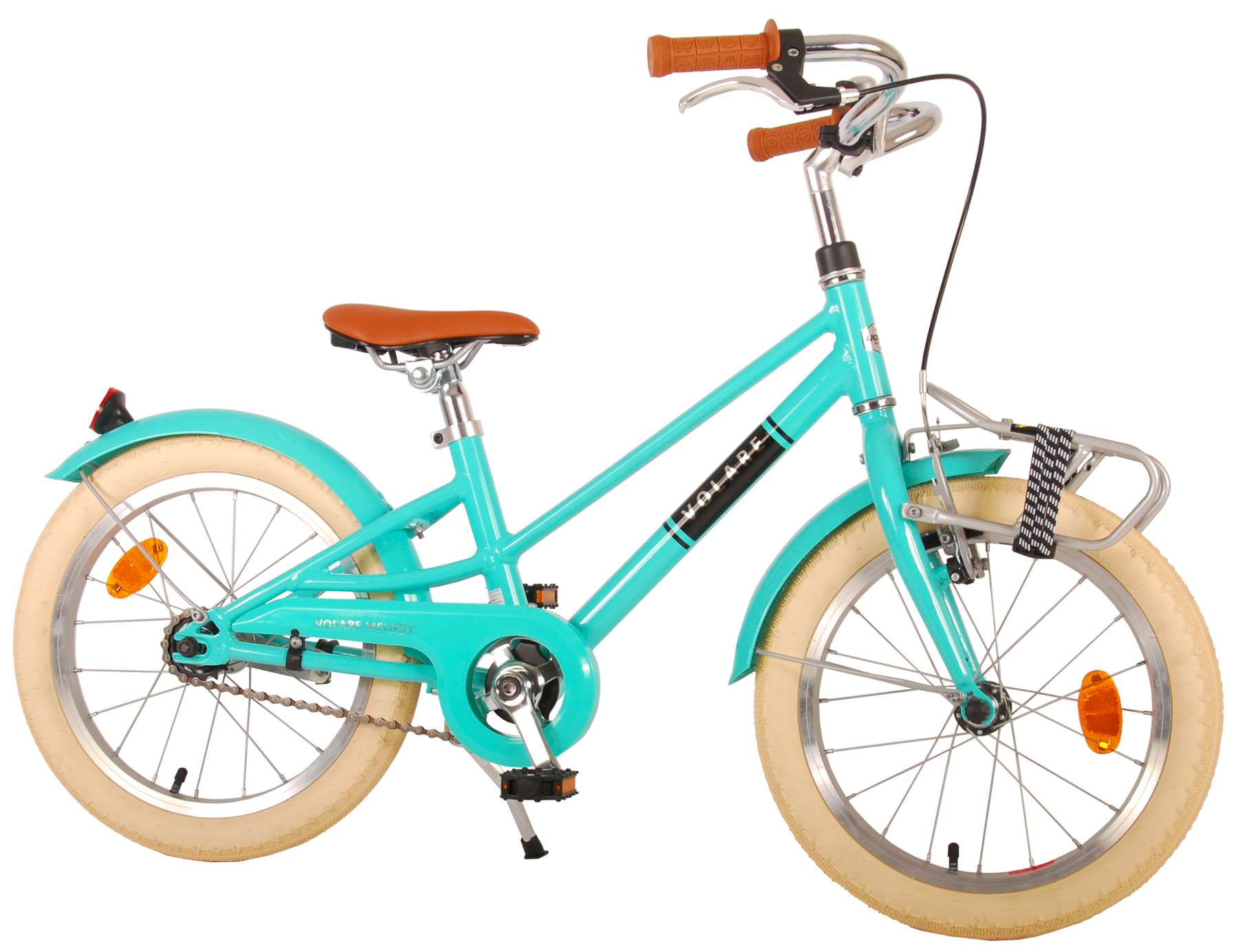 Volare Melody Children's Bicycle - Mädchen - 16 Zoll - Türkis - Prime Collection