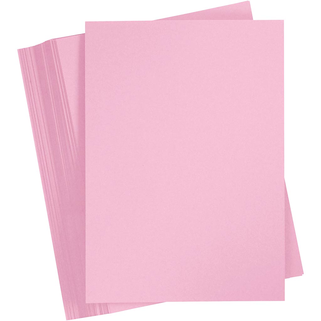 Creativ Company Farbkarton, A4, Blatt 210x297 mm, 180 gr, hellrosa, 100 Blatt 1 Karton