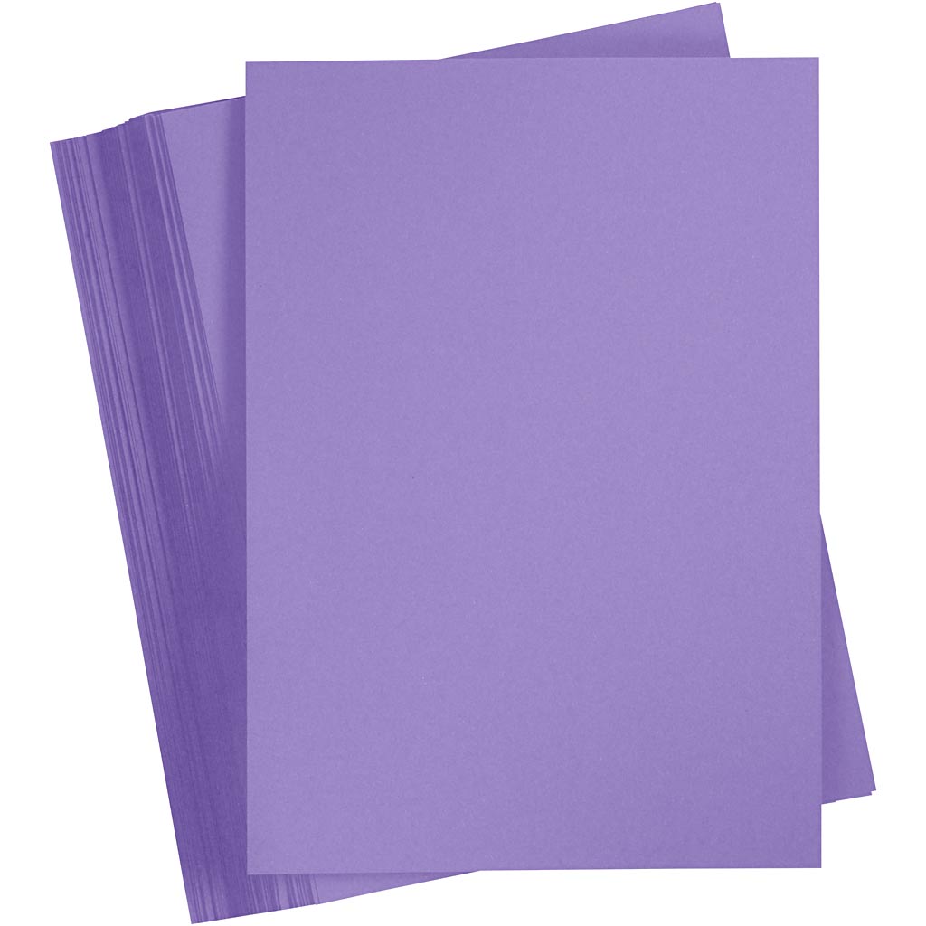 Creativ Company farbiger Karton, A4, Blatt 210 x 297 mm, 180 g, lila, 100 Blatt 1 Karton