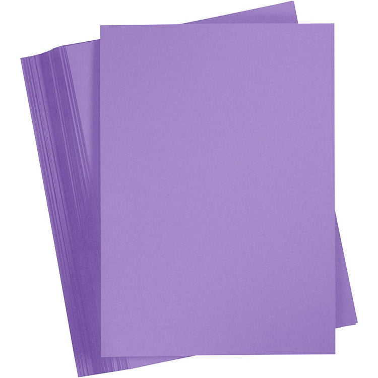 Creativ Company farbiger Karton, A4, Blatt 210 x 297 mm, 180 g, lila, 100 Blatt 1 Karton