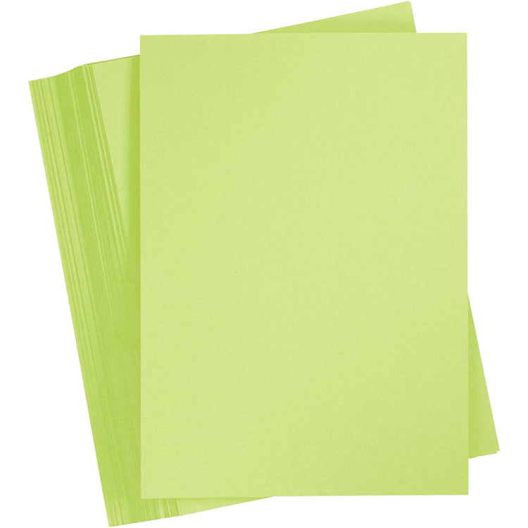 Creativ Company Farbkarton, A4, Blatt 210x297 mm, 180 gr, hellgrün, 100 Blatt 1 Karton