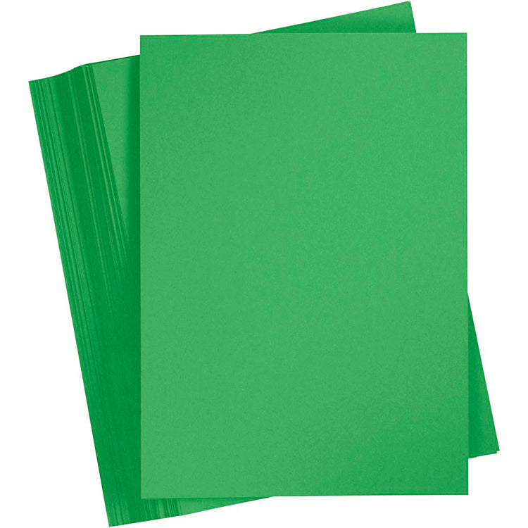 Creativ Company Farbkarton, A4, Blatt 210x297 mm, 180 gr, grasgrün, 100 Blatt 1 Karton