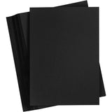 Creativ Company farbiger Karton, A4, Blatt 210 x 297 mm, 180 g, schwarz, 100 Blatt 1 Karton - afbeelding 1