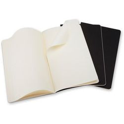 Moleskine Cahier-Tagebücher – groß – leer – schwarz – 3er-Set