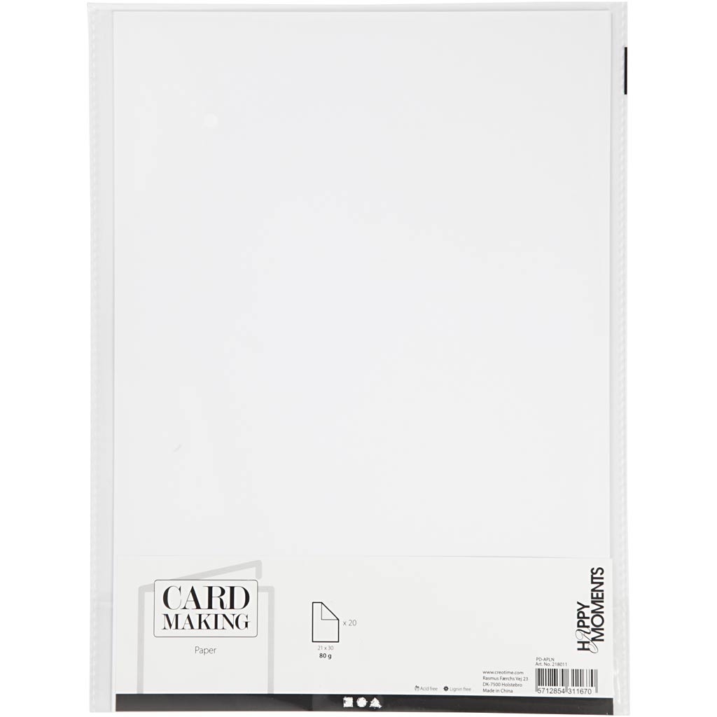 Papier weiße A4 80gr, 20st.
