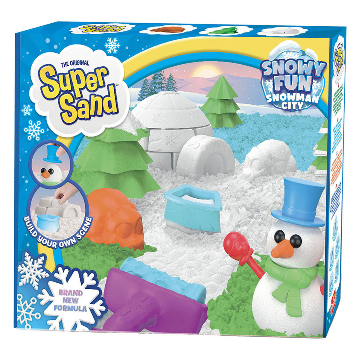 Super Sand Snowy Fun - Snowman City Play Set Set