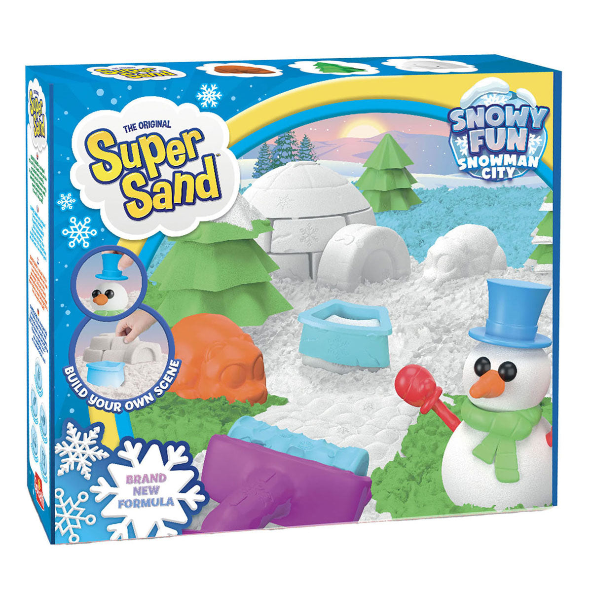 Super Sand Snowy Fun - Snowman City Play Set Set