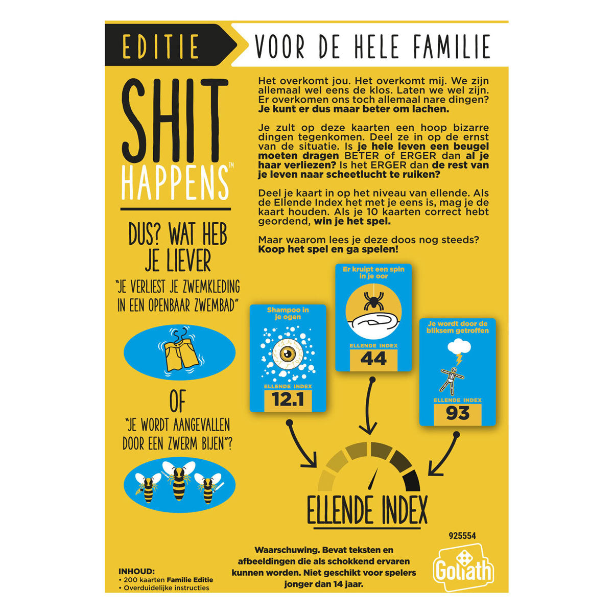 Goliath-Scheiße passiert: Family Edition 14+ – Niederländisches Kartenspiel – Partyspiel