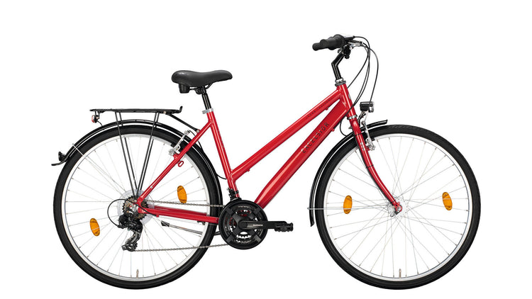 Excelsior Trekking Bike Road Cruiser 21 Alu Nd (#1) Fahrrad Excels.road Cruis.21 Alu Nd 28 51 21sp Red
