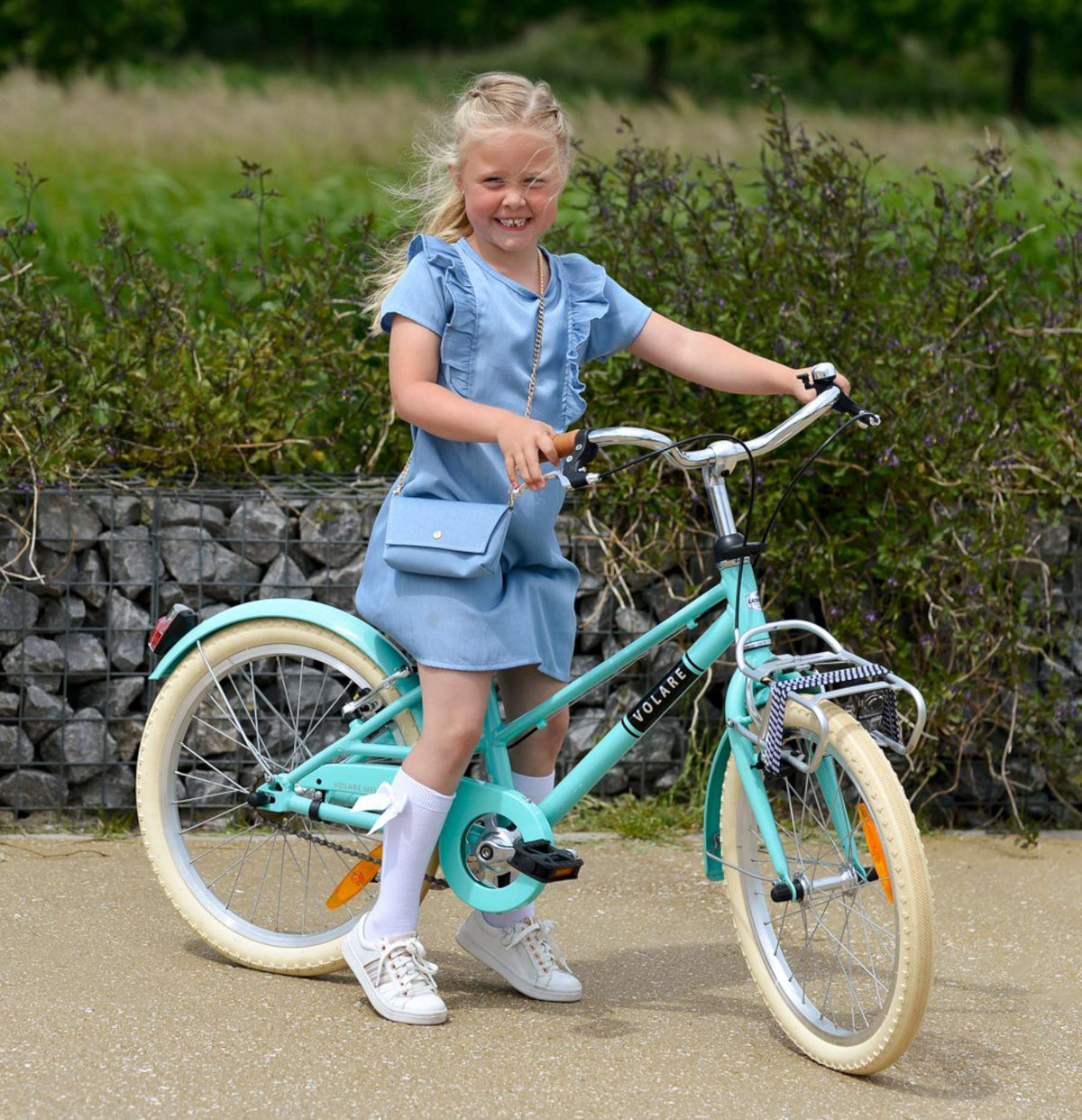 Volare Melody Children's Bicycle - Mädchen - 20 Zoll - Türkis - Prime Collection