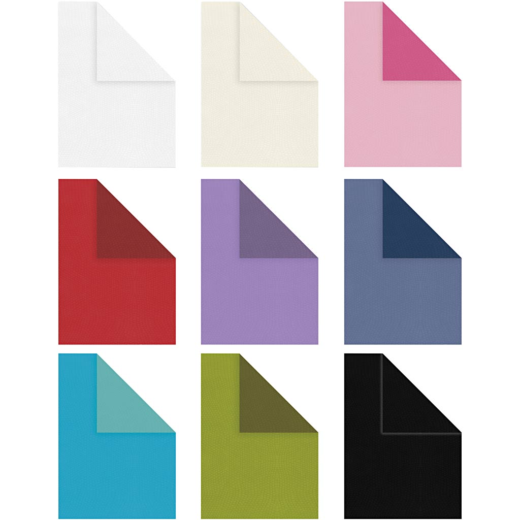 Creativ Company Strukturpapier, A4, Blatt 210x297 mm, Inhalt kann variieren, 100 gr, verschiedene Farben, 30x20 Blatt 1 Karton