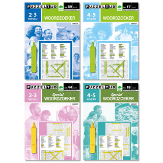 Puzzle Bücher Wordzoeker 4 assorti