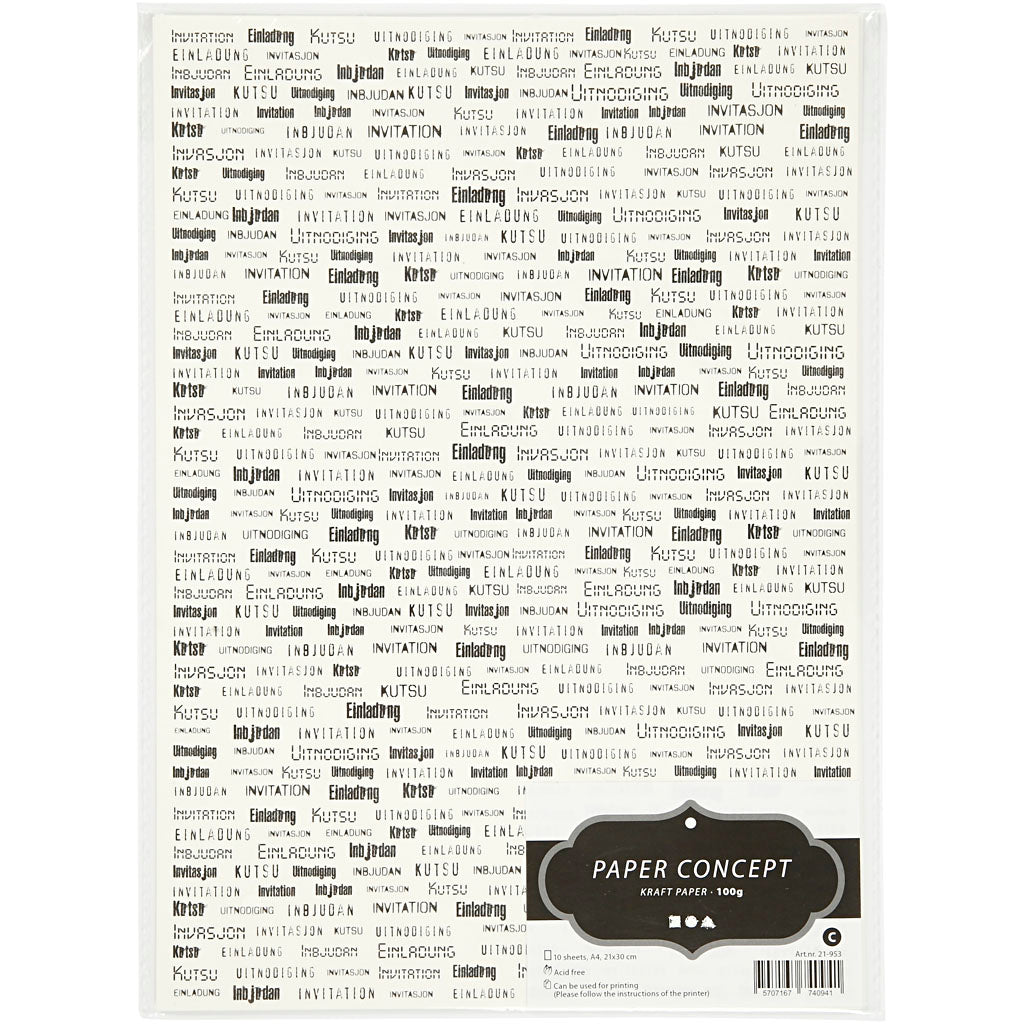 Creativ Company Kraftpapier, A4, Blatt 210x297 mm, 100 gr, 10 Blatt 1 Karton
