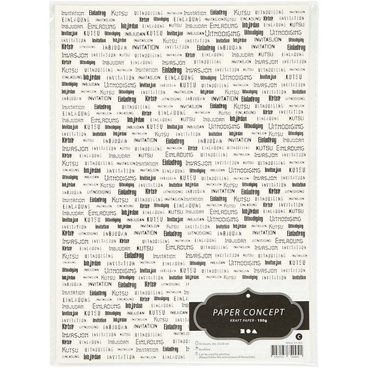 Creativ Company Kraftpapier, A4, Blatt 210x297 mm, 100 gr, 10 Blatt 1 Karton