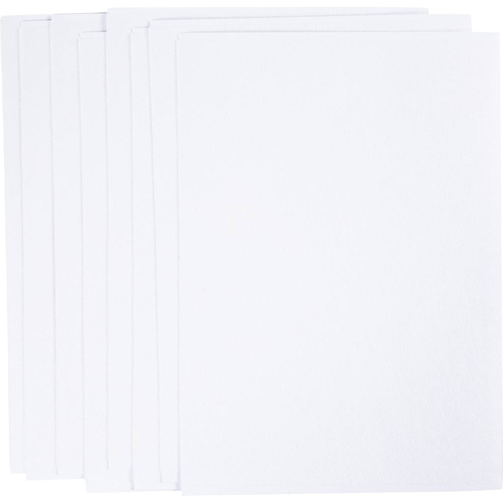 Wasserlösliche Stickbögen der Firma Creativ, A5, Blatt 148,5 x 210 mm, weiß, 8 Blatt 1 Box