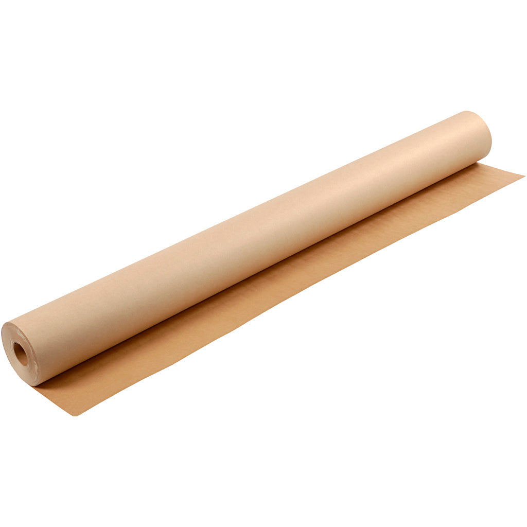 Kraftpapier auf Rolle, B: 150 cm, 200 gr, braun, 50 m 1 Rolle