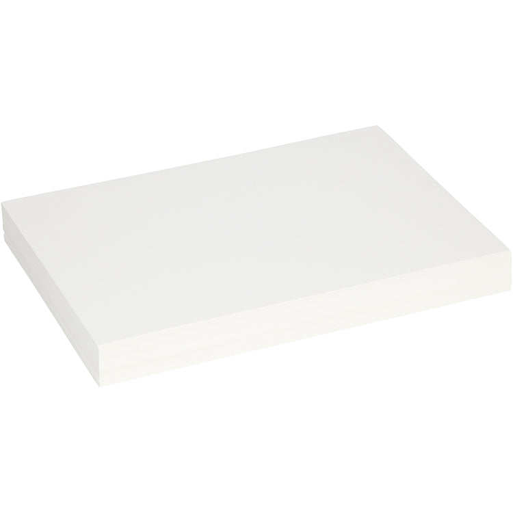 Creativ Company Baukarton, Blatt 25,5x36 cm, Stärke 0,4 mm, 250 gr, weiß, 100 Blatt 1 Karton