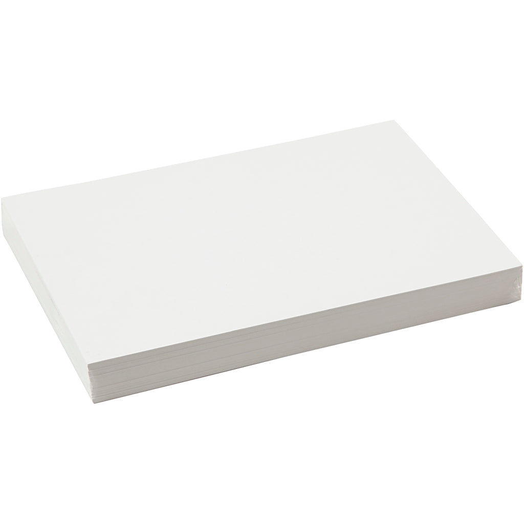 Creativ Company Baukarton, Blatt 25,5x36 cm, Stärke 0,4 mm, 250 gr, weiß, 100 Blatt 1 Karton