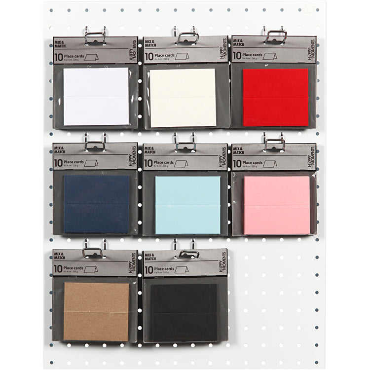 Creativ-Firmenkarten, Größe 9x4 cm, 220 g, verschiedene Farben, 8x10 Box 1 Box