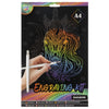Moxy Kratzkunstset A4 Regenbogen Silber Gold