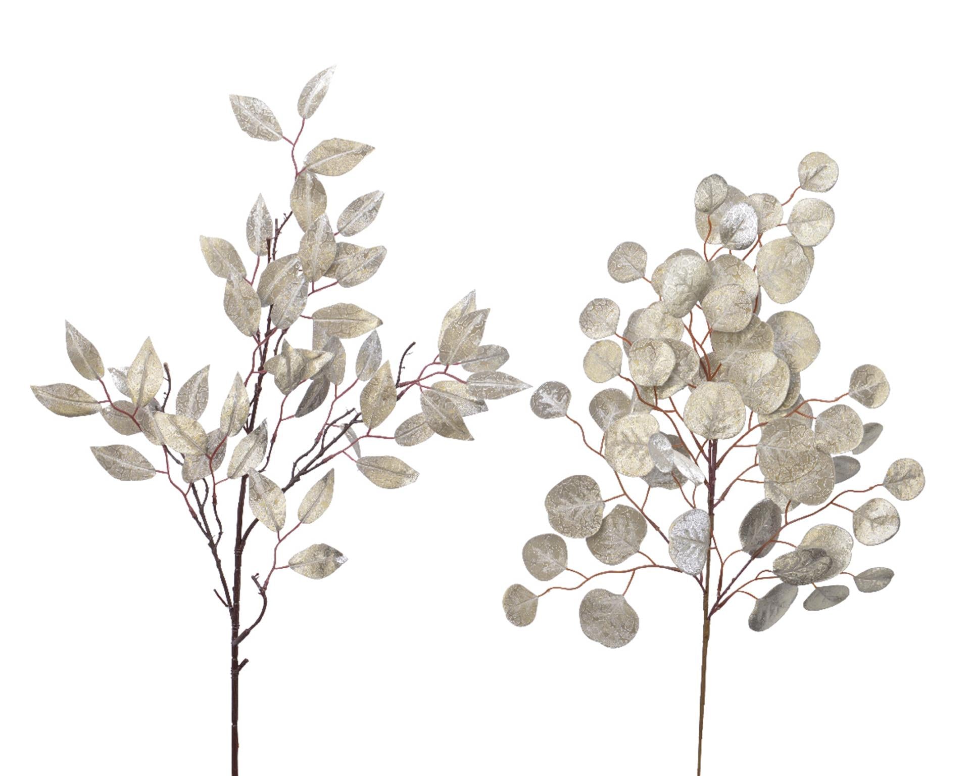 Decoris Kunstzweig Glitzer Champagner 72cm