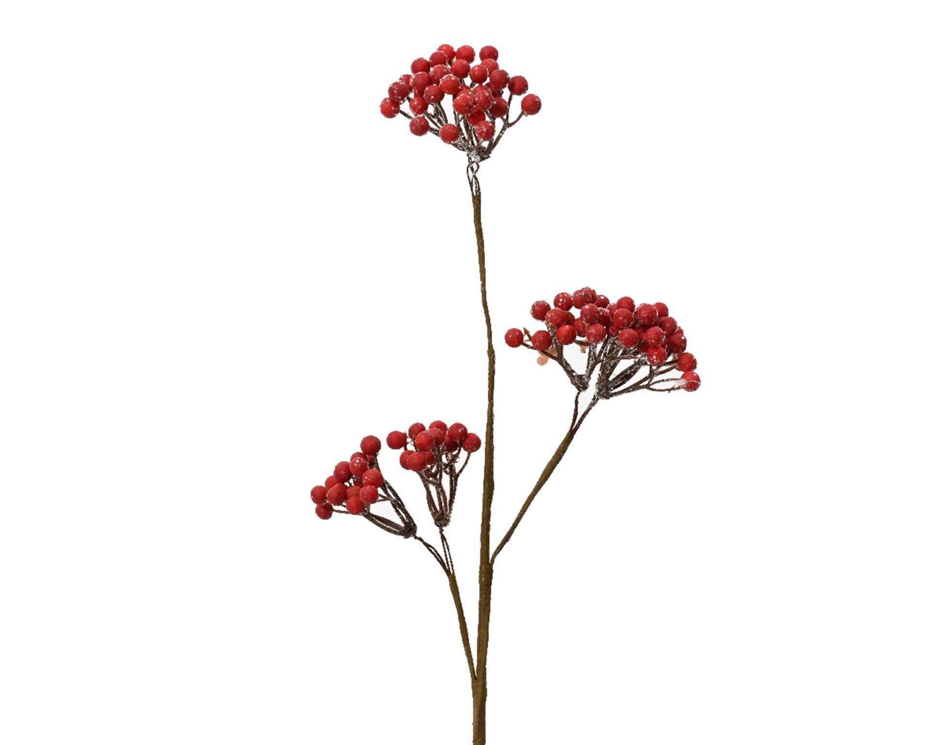 Decoris künstlicher Zweig Beerenzweig aus Schaumstoff h50cm