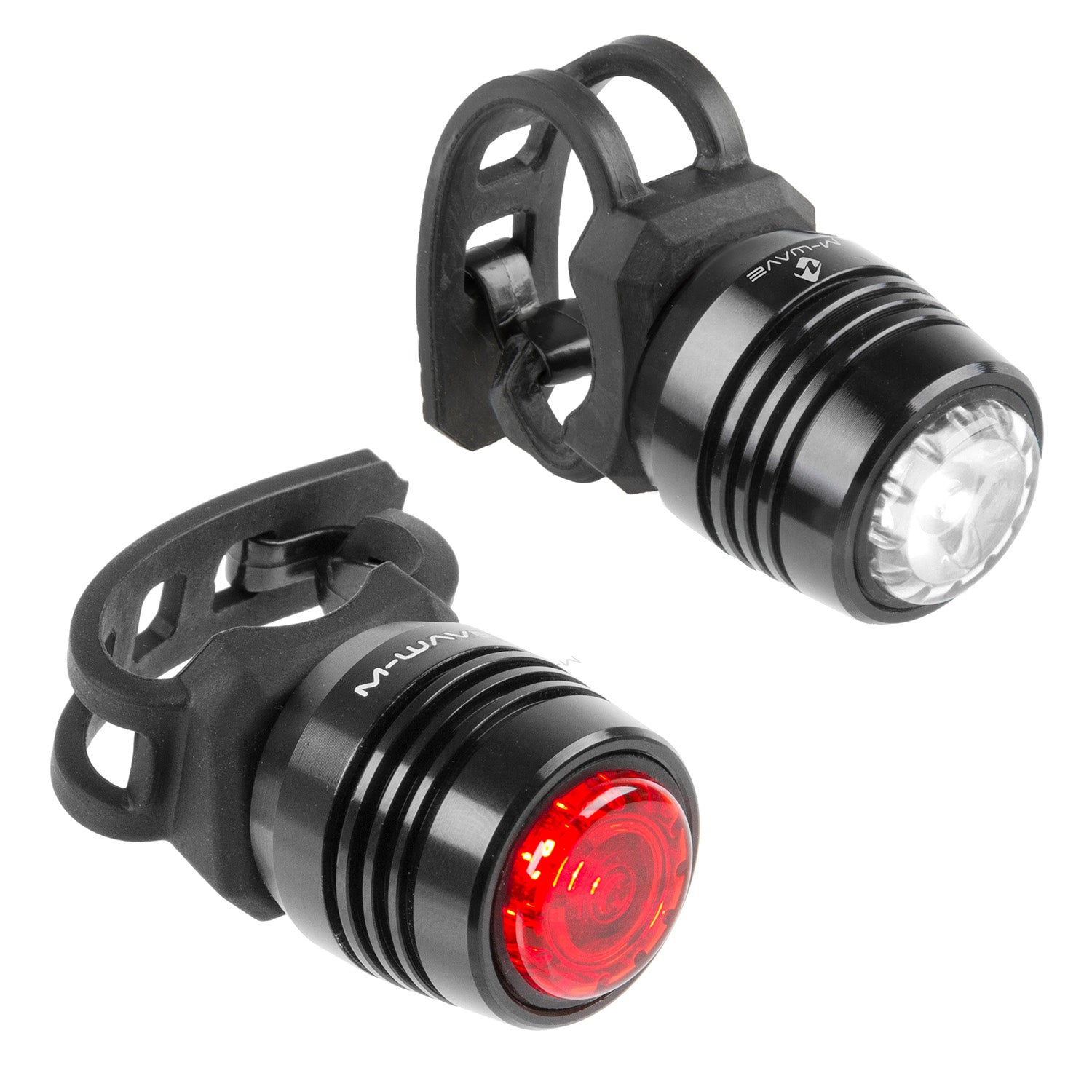 M-Wave Apollon Mini Lighting Set LED 360 ° Sichtbarkeit schwarz