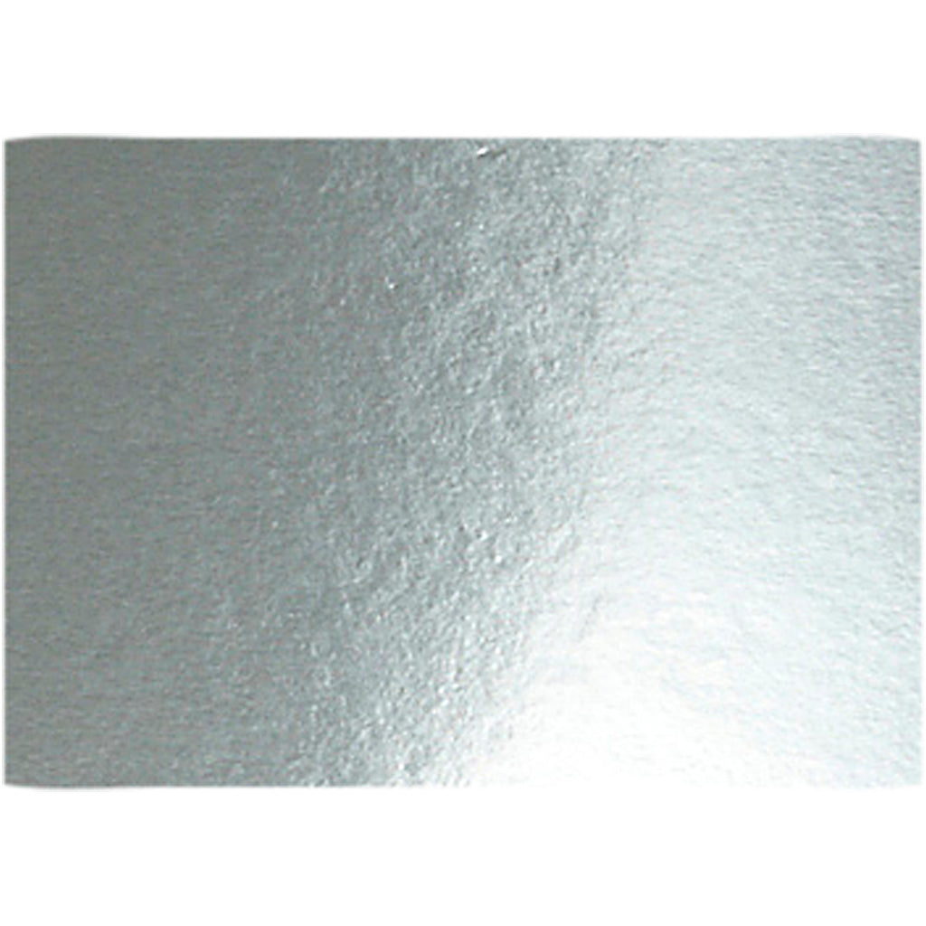 Creativ Company Metallfolienkarton, A4, Blatt 210 x 297 mm, 280 g, Silber, 10 Blatt 1 Karton