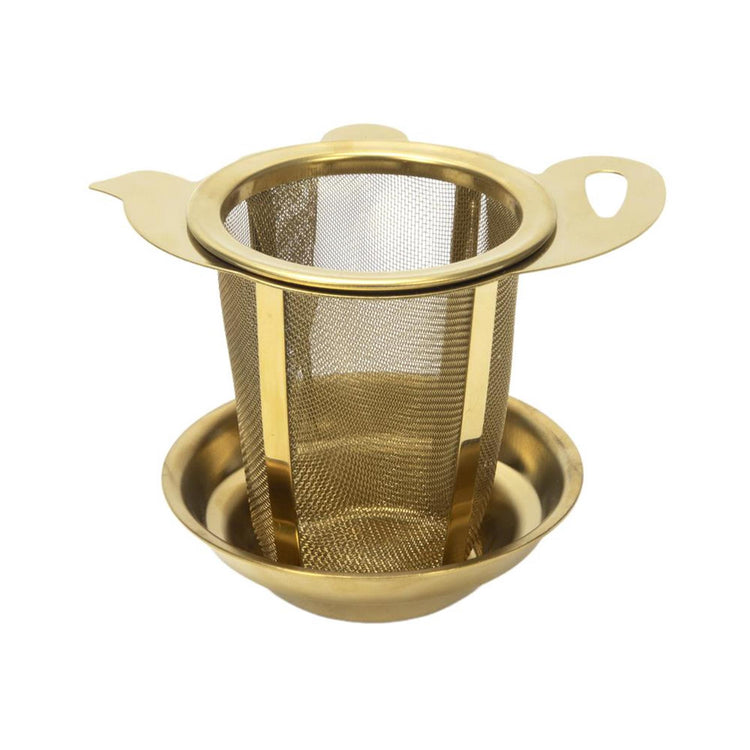 Imperial Kitchen Teesieb hohes Modell Gold