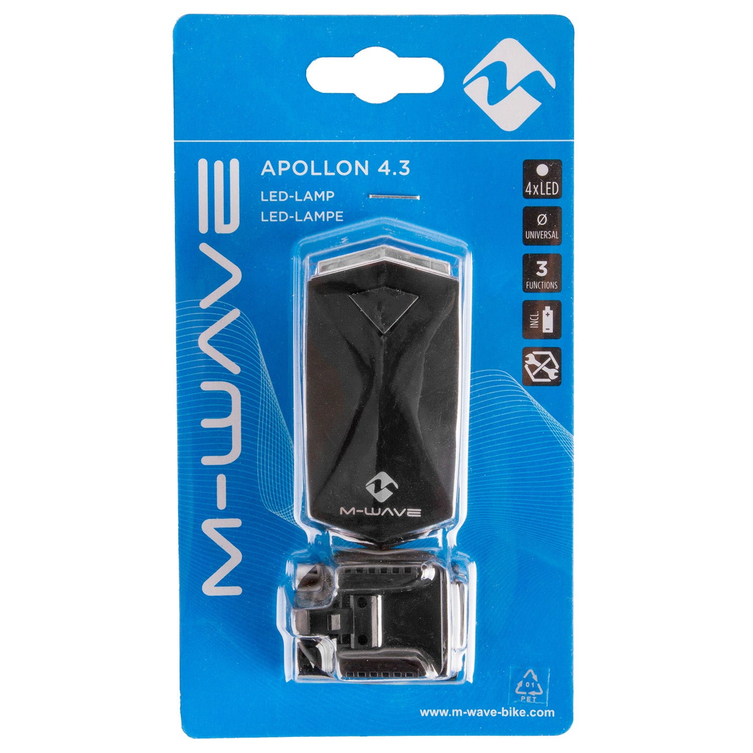 M-Wave Apollon 4.3 Akku-Frontlicht