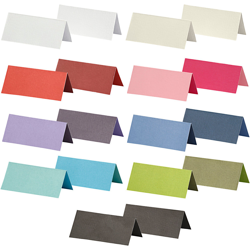 Creativ-Firmenkarten, Größe 9x4 cm, Inhalt kann variieren, 250 g, verschiedene Farben, 30 Box 1 Box